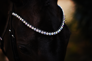 Classic XL frontriem Crystal / Aurore Boreale