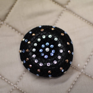 Hairnet with Lt. Sapphire / Rose Gold / Crystal