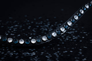 Classic XL frontriem Montana / Crystal (zwarte huls)