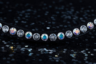 Classic XL frontriem Aurore boreale / Crystal