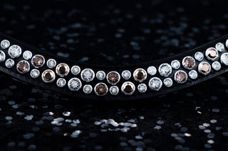 Deluxe Browband Rose Gold / Vintage Rose/ Crystal