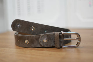 Belt Monère signature Taupe flower