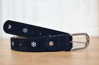 Belt Monère signature Navy flower
