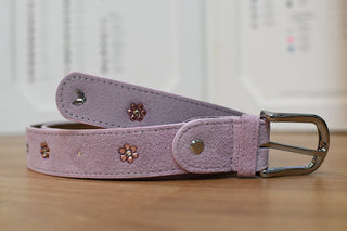 Belt Monère signature Pink flower