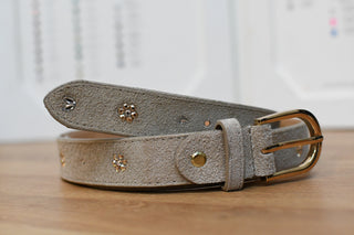 Belt Monère signature Taupe flower