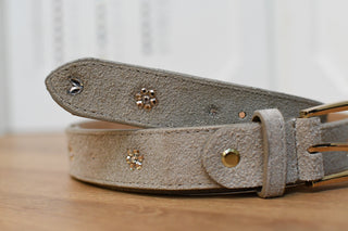 Belt Monère signature Taupe flower